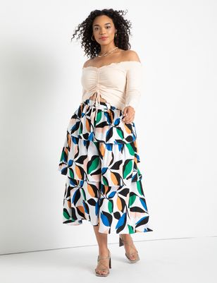 Tiered Flounce Skirt